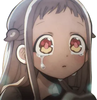 😭 Anime, Manga, Llorando, Triste, Chica, Personaje, Ilustración, Sticker telegram sticker