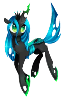😊 Queen Chrysalis my little pony, rainha chrysalis, pônei, personagem, desenho animado whatsapp sticker