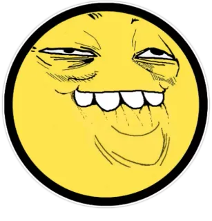 😁 Meme, Twarz, Wyraz, Internet, Śmieszne, Żółty telegram sticker