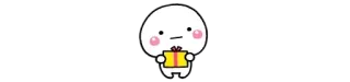 🍬 postać, słodki, prezent, kreskówka, prezent telegram sticker
