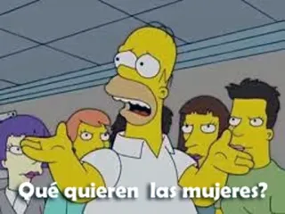 🙆 Homer Simpson The Simpsons Qué quieren las mujeres? 호머 심슨, 심슨 가족, 만화, 질문, 여성, 여자들이 원하는 것 telegram sticker