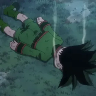🤔 Gon Freecss Hunter x Hunter anime, Gon, Hunter x Hunter, tired, exhausted, anime character telegram sticker