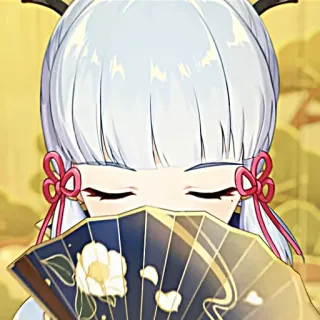 ❄️ Kamisato Ayaka Genshin Impact Anime, Video game, Penggemar, Jepang, Karakter, Wanita, Gadis, Ayaka telegram sticker