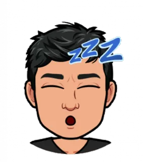 😴 zzz sleepy, tired, zzz, cartoon, asleep telegram sticker