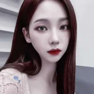 💷 Karina Karina, aespa, K-Pop, Sängerin, Idol, weiblich, Porträt, Schönheit telegram sticker