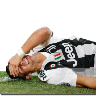 😱 Cristiano Ronaldo voetbal, atleet, voetbal, verdrietig, speler, sport telegram sticker