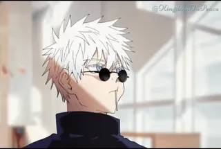 😚 Gojo Satoru Jujutsu Kaisen Anime, Gojo Satoru, Jujutsu Kaisen, Personnage, Lunettes telegram sticker