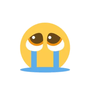 🥺 Emoji, Llorando, Triste, Lágrimas, Sentimiento, Emoticono telegram sticker