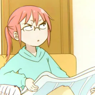 🧊 Kobayashi Miss Kobayashi's Dragon Maid Anime, Desenho animado, Personagem, Kobayashi, Dragon Maid telegram sticker