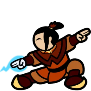 😠 Zuko Avatar: The Last Airbender zuko, pengendali api, avatar the legend of aang, kartun telegram sticker