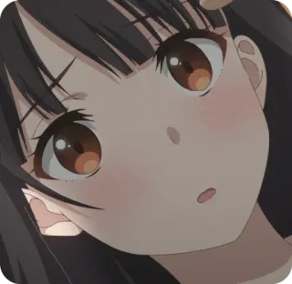 😯 动漫, 女孩, 可爱, 卡通, 漫画, 角色 telegram sticker