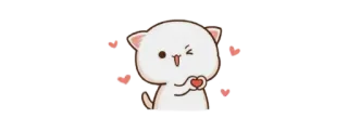 🫖 imut, hati, kartun, kucing, kawaii, cinta telegram sticker