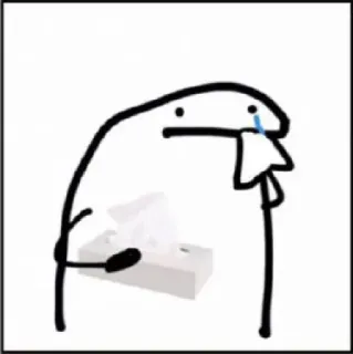 ☁️ плач, грустный, мем, florkofcows, салфетка, человечек whatsapp sticker