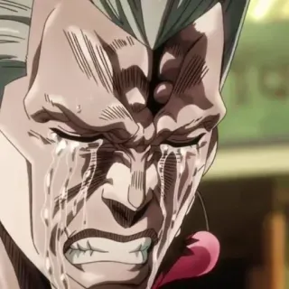 😭 Jean Pierre Polnareff JoJo's Bizarre Adventure Anime, Pleurs, Triste, Polnareff, JoJo's Bizarre Adventure telegram sticker