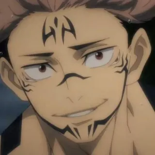 🎴 Ryomen Sukuna Jujutsu Kaisen Anime, Vervloekt, Koning, Demon, Sukuna telegram sticker