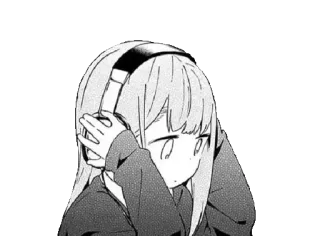 🎧 Аниме, Наушники, Мило, Девушка, Музыка telegram sticker