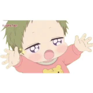 🖤 VuiGhe.Net เด็กทารก, อนิเมะ, น่ารัก, ร่าเริง, ทารก telegram sticker