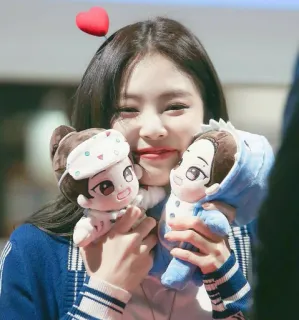 🐰 woman, doll, heart, kawaii, plushie, toy telegram sticker