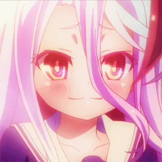 😊 Shiro No Game No Life Anime, Dễ thương, Shiro, No Game No Life, Cô gái, Kawaii whatsapp sticker