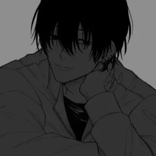 ❄️ anime, manga, teen, boy, male, cartoon telegram sticker