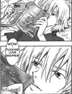 🤔 WOW FUCKING LOVE WOMEN Anime, Manga, Membaca, Wanita, Cinta telegram sticker