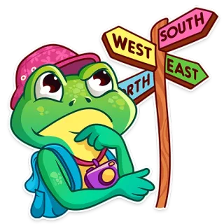 Oliver the Frog telegram stickers