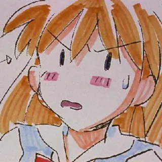 ❤️ Asuka Langley Soryu Neon Genesis Evangelion anime, gadis, kartun, Evangelion, gugup telegram sticker