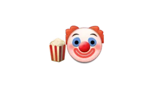 🤡 Clown, Emoji, Popcorn, Entertainment, Feest telegram sticker