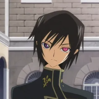 🥀 Lelouch Lamperouge Code Geass 애니메이션,  를르슈, 코드기아스, 캐릭터, 제로 telegram sticker