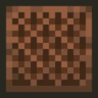 🎹 minecraft, блок, нотный блок, коричневый, квадрат telegram sticker