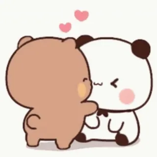 😘 ours, baiser, dessin animé, amour, mignon, romantique telegram sticker