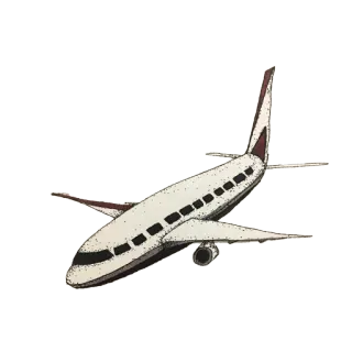 ✈ самолет, путешествие, транспорт, полет, джет, авиация telegram sticker