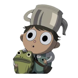 😳 Wirt Over the Garden Wall Wirt, Más Allá del Jardín, Dibujos animados, Serie de TV, Rana, Greg telegram sticker
