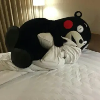 🐼 Kumamon Kumamon, oso, mascota, Japón, personaje, mono telegram sticker