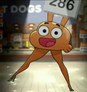 😁 286 cartoon, funny, legs, high heels, number, sign, character whatsapp sticker