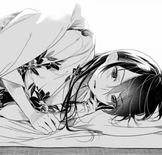 ❤️ Anime, Manga, Fille, Kimono, Japonais, Femme whatsapp sticker