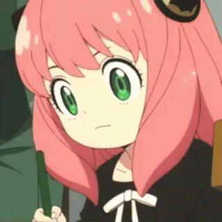 🔴 Anya Forger Spy x Family anime, spy x family, anya, forger, cute, cartoon telegram sticker