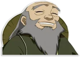 😁 Iroh Avatar: The Last Airbender tío iroh, avatar, la leyenda de aang, dibujos animados, animado, personaje whatsapp sticker