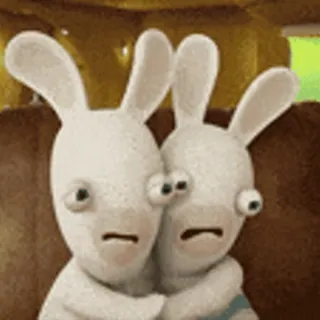 🥶 Rabbids, loco, divertido, juego, animación whatsapp sticker