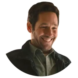 😄 Paul Rudd man, actor, smile, portrait telegram sticker
