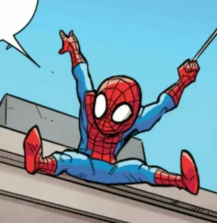 🕸 Spiderman super-herói, Marvel, quadrinhos, Homem-Aranha, desenho animado telegram sticker