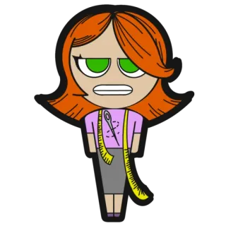 😬 мультфильм, шитье, портной, мода, дизайн, рукоделие telegram sticker