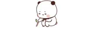 🍼 Panda, Triste, Fofo, Desenho animado, Animal telegram sticker