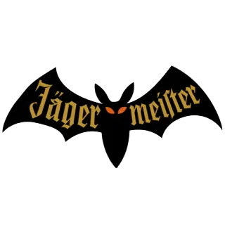 😵 Jägermeister alcohol, liqueur, jagermeister, drink, bat whatsapp sticker