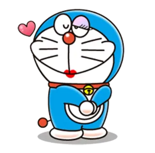 ❤ Doraemon ドラえもん, アニメ, 漫画, ハート, ロボット, 猫, ベル, かわいい, 可愛い whatsapp sticker