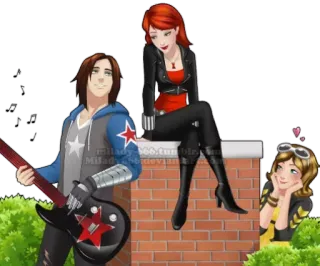 😁 Black Widow marvel, fan art, superhero telegram sticker