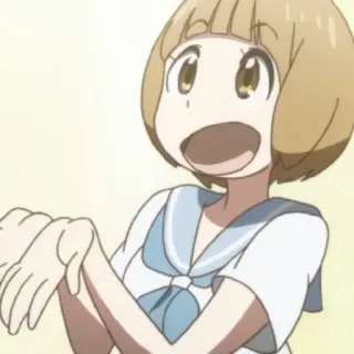 😇 Mako Mankanshoku Kill la Kill Anime, Kartun, Mako, Kill la Kill, Lucu, Karakter whatsapp sticker