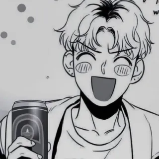 😈 アニメ, アニメ, 飲み物, マンガ, 飲む telegram sticker