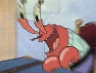 😂 Mr. Krabs Spongebob Squarepants kepiting, kartun, nickelodeon, tertawa, uang whatsapp sticker