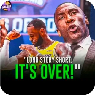 ❌ LeBron James and Shannon Sharpe Undisputed LONG STORY SHORT, IT'S OVER! whatsapp sticker